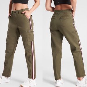 Athleta Summit Cargo Pants Army Green